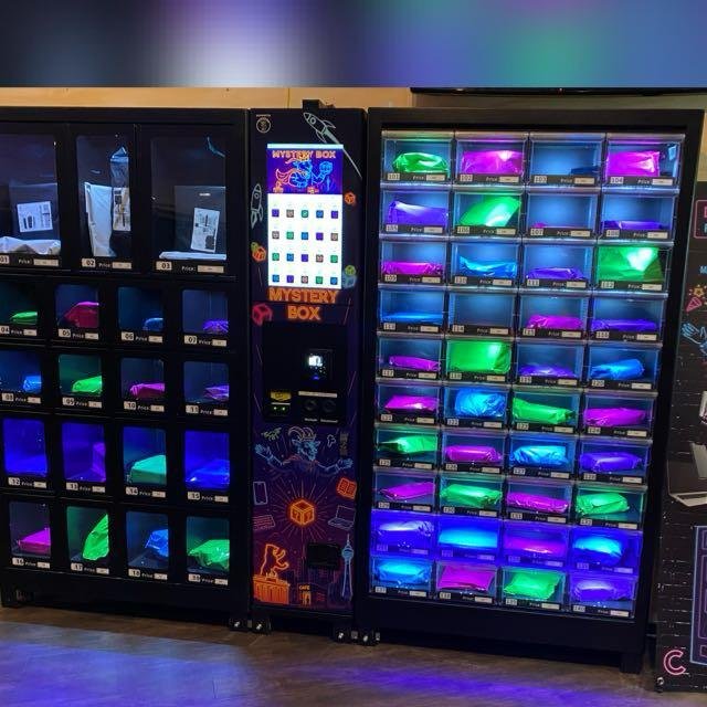 Goldmann Mystery-Pack-Automaten im Einsatz